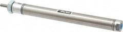 Parker - 4" Stroke x 9/16" Bore Double Acting Air Cylinder - 10-32 Port, 10-32 Rod Thread, 250 Max psi, 14 to 140°F - Americas Tooling