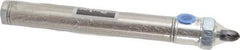 Parker - 4" Stroke x 3/4" Bore Double Acting Air Cylinder - 1/8 Port, 1/4-28 Rod Thread, 250 Max psi, 14 to 140°F - Americas Tooling