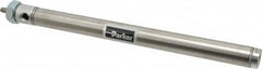 Parker - 8" Stroke x 3/4" Bore Double Acting Air Cylinder - 1/8 Port, 1/4-28 Rod Thread, 250 Max psi, 14 to 140°F - Americas Tooling