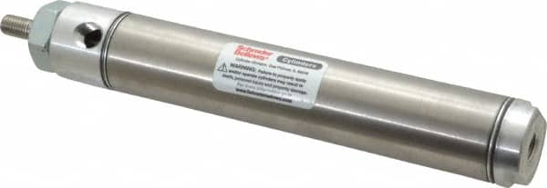 Parker - 4" Stroke x 1-1/16" Bore Double Acting Air Cylinder - 1/8 Port, 5/16-24 Rod Thread, 250 Max psi, 14 to 140°F - Americas Tooling