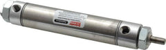 Parker - 3" Stroke x 1-1/16" Bore Double Acting Air Cylinder - 1/8 Port, 5/16-24 Rod Thread, 250 Max psi, 14 to 140°F - Americas Tooling