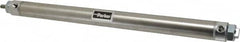 Parker - 12" Stroke x 1-1/16" Bore Double Acting Air Cylinder - 1/8 Port, 5/16-24 Rod Thread, 250 Max psi, 14 to 140°F - Americas Tooling