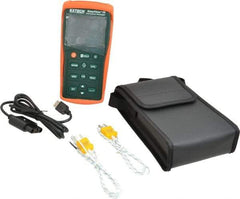 Extech - -200 to 1999.9°F, Temp Recorder - Dual Input Datalogging Thermometer - Americas Tooling