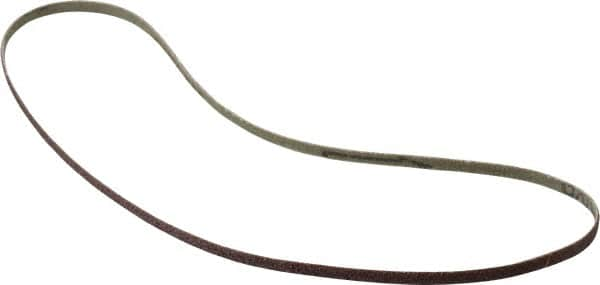 Tru-Maxx - 1/4" Wide x 24" OAL, 80 Grit, Aluminum Oxide Abrasive Belt - Aluminum Oxide, Medium, Coated - Americas Tooling