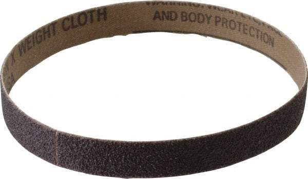 Tru-Maxx - 1/2" Wide x 12" OAL, 60 Grit, Aluminum Oxide Abrasive Belt - Aluminum Oxide, Medium, Coated - Americas Tooling