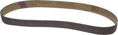 Tru-Maxx - 1" Wide x 30" OAL, 80 Grit, Aluminum Oxide Abrasive Belt - Aluminum Oxide, Medium, Coated - Americas Tooling