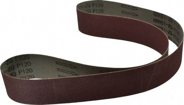 Tru-Maxx - 2" Wide x 48" OAL, 120 Grit, Aluminum Oxide Abrasive Belt - Aluminum Oxide, Fine, Coated - Americas Tooling