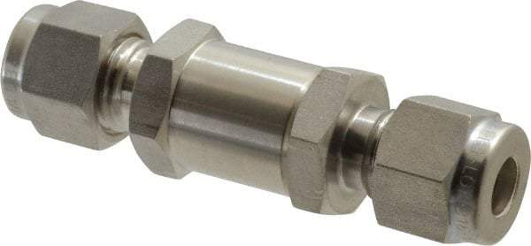 Ham-Let - 1/4" Stainless Steel Check Valve - Inline, Comp x Comp, 3,000 WOG - Americas Tooling