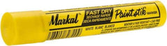 Markal - White Paint Marker - Round Crayon Tip, Alcohol Base Ink - Americas Tooling