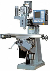 Bridgeport - 48" Long x 9" Wide, 3 Phase Fagor 8055-i CNC Milling Machine - Variable Speed Pulley Control, R8 Taper, 3 hp - Americas Tooling