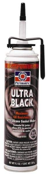 Permatex - 9-1/2 oz Oil Resistant Gasket Maker - -65 to 550°F, Black, Comes in PowerBead Aerosol Can - Americas Tooling