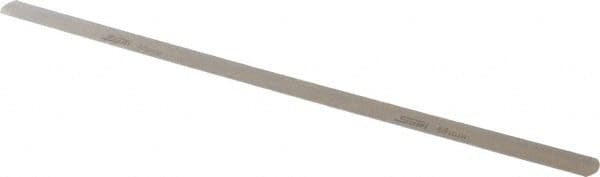 SPI - 0.45mm Thick x 1/2 Inch Wide x 12 Inch Leaf Length, Parallel Feeler Gage - High Carbon Steel - Americas Tooling