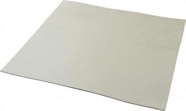 Made in USA - 12" Long, 12" Wide, 1/16" Thick, Buna-N Rubber Foam Sheet - 50 to 60 Durometer, White, -20 to 180°F, 1,000 to 1,200 psi Tensile Strength, Stock Length - Americas Tooling