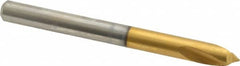 Guhring - 1/4" Body Diam, 90°, 70mm OAL, High Speed Steel Spotting Drill - Americas Tooling