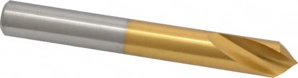 Guhring - 1/2" Body Diam, 90°, 102mm OAL, High Speed Steel Spotting Drill - Americas Tooling