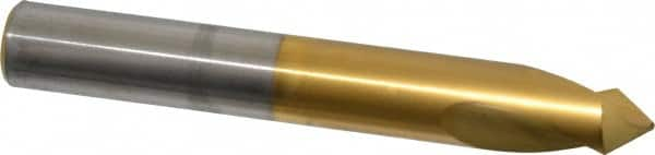 Guhring - 5/8" Body Diam, 90°, 115mm OAL, High Speed Steel Spotting Drill - Americas Tooling