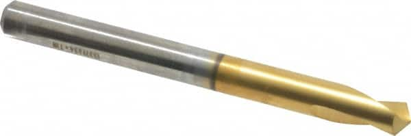 Guhring - 1/4" Body Diam, 120°, 70mm OAL, High Speed Steel Spotting Drill - Americas Tooling