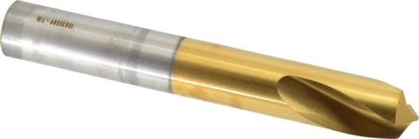 Guhring - 5/8" Body Diam, 120°, 115mm OAL, High Speed Steel Spotting Drill - Americas Tooling