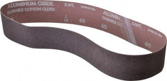 Norton - 2" Wide x 30" OAL, 60 Grit, Aluminum Oxide Abrasive Belt - Aluminum Oxide, Medium, Coated, Series R228 - Americas Tooling