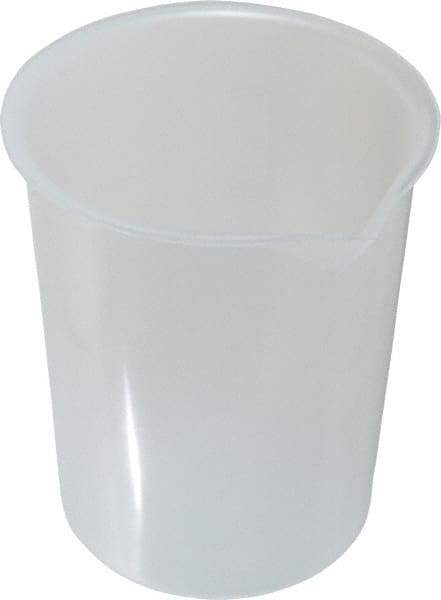 Bel-Art - 600 ml Polypropylene Graduated Beaker - 100 ml Graduation, 4-19/64" Diam x 5" High - Americas Tooling