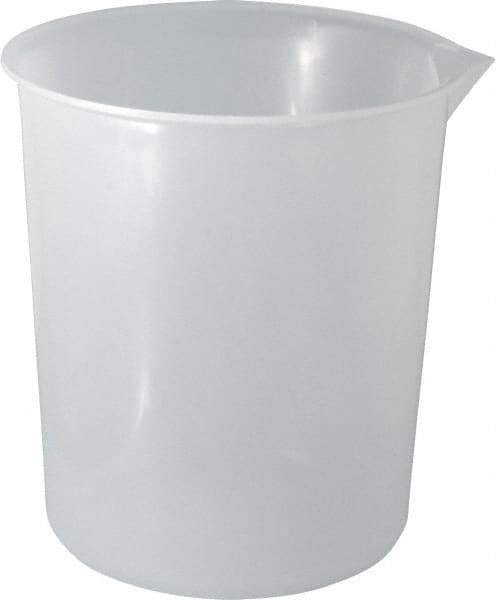 Bel-Art - 2,000 ml Polypropylene Graduated Beaker - 500 ml Graduation, 6-15/32" Diam x 7-1/4" High - Americas Tooling