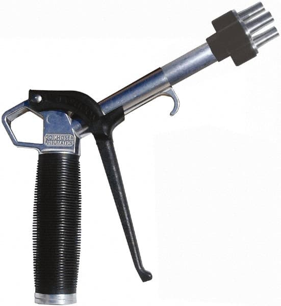 Coilhose Pneumatics - 150 Max psi High Flow Multi-Jet Nozzle Pistol Grip Blow Gun - 3/8 NPT, 2" Tube Length, Aluminum - Americas Tooling