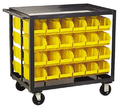 Quantum Storage - 800 Lb Capacity, 36" Deep x 24" Wide x 35-1/2" High, Steel Mobile Rack - Americas Tooling