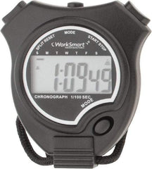 Value Collection - Digital Stopwatch with Split Counter - LR44, Back Lit, Black - Americas Tooling