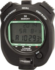 Value Collection - Water Resistant Digital Stopwatch - Pacer, Count Down Timer, CR2032, Back Lit, Black - Americas Tooling