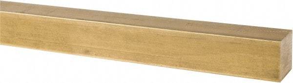 Value Collection - 1 Inch Square x 36 Inch Long, Brass Square Bar - Alloy 360 - Americas Tooling