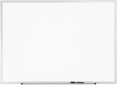 Quartet - 36" High x 48" Wide Erasable Melamine Marker Boards - Anodized Aluminum, 36-1/4" Deep, Includes One Quartet Dry-Erase Marker & Attachable Accessory Tray & Mounting Hardware - Americas Tooling