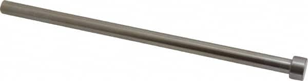 Gibraltar - 9/32" Pin Diam, 7/16" Head Diam x 1/4" Head Height, 6" OAL, Straight Ejector Pin - Steel, 5-3/4" Pin Length - Americas Tooling