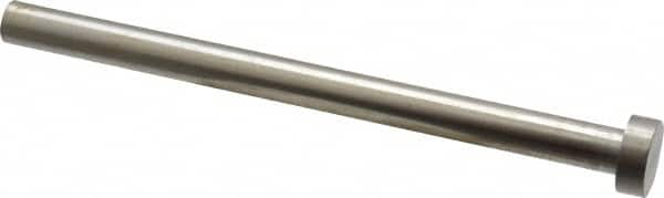 Gibraltar - 13/32" Pin Diam, 11/16" Head Diam x 1/4" Head Height, 6" OAL, Straight Ejector Pin - Steel, 5-3/4" Pin Length - Americas Tooling