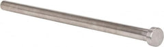 Gibraltar - 1/2" Pin Diam, 3/4" Head Diam x 1/4" Head Height, 10" OAL, Straight Ejector Pin - Steel, 9-3/4" Pin Length - Americas Tooling