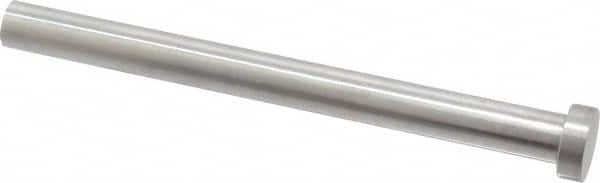 Gibraltar - 1/2" Pin Diam, 3/4" Head Diam x 1/4" Head Height, 6" OAL, Hard Core Pin - Steel, 5-3/4" Pin Length - Americas Tooling