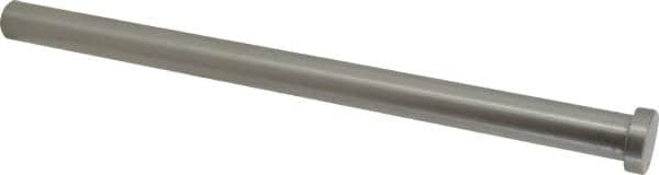 Gibraltar - 5/8" Pin Diam, 7/8" Head Diam x 1/4" Head Height, 10" OAL, Hard Core Pin - Steel, 9-3/4" Pin Length - Americas Tooling