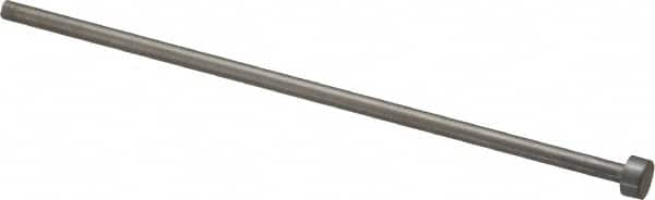 Gibraltar - 3mm Pin Diam, 6mm Head Diam x 3mm Head Height, 100mm OAL, Straight Ejector Pin - Steel, 97mm Pin Length - Americas Tooling