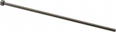 Gibraltar - 3mm Pin Diam, 6mm Head Diam x 3mm Head Height, 125mm OAL, Straight Ejector Pin - Steel, 122mm Pin Length - Americas Tooling