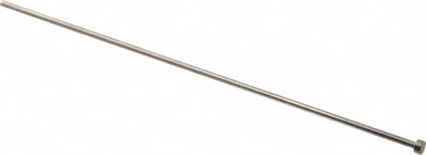 Gibraltar - 3mm Pin Diam, 6mm Head Diam x 3mm Head Height, 200mm OAL, Straight Ejector Pin - Steel, 197mm Pin Length - Americas Tooling