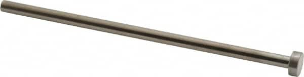 Gibraltar - 4mm Pin Diam, 8mm Head Diam x 3mm Head Height, 100mm OAL, Straight Ejector Pin - Steel, 97mm Pin Length - Americas Tooling