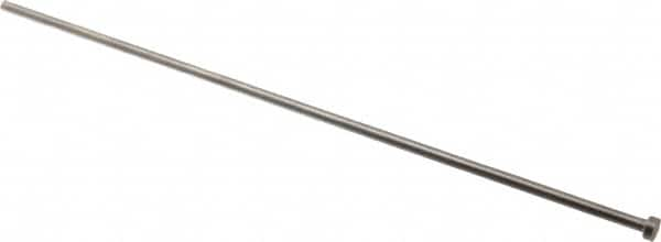 Gibraltar - 4.5mm Pin Diam, 8mm Head Diam x 3mm Head Height, 250mm OAL, Straight Ejector Pin - Steel, 247mm Pin Length - Americas Tooling