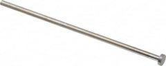 Gibraltar - 5mm Pin Diam, 10mm Head Diam x 3mm Head Height, 160mm OAL, Straight Ejector Pin - Steel, 157mm Pin Length - Americas Tooling