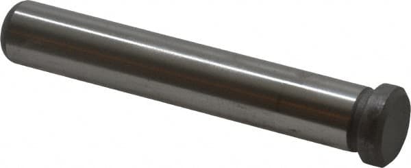 Gibraltar - 1/2" Pin Diam, 3-1/4" OAL, Nickel Chromium Molybdenum Steel, Die & Mold Leader Pin - 5/8" Head Diam x 3/16" Head Height - Americas Tooling