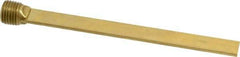 Made in USA - 1/4" NPT Thread, Straight, Die & Mold Cooling Baffle - 5" OAL, Brass - Americas Tooling