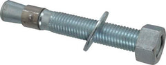 Red Head - 3/4 Inch Diameter, 3/4-10 Inch Thread, 5-1/2 Inch Overall Length, Grade 3, Wedge Expansion Concrete Anchor - Steel, Zinc Plated, 3-5/8 Inch Thread Length, Tie Wire Head, 3/4 Inch Drill - Americas Tooling