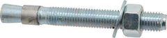 Red Head - 3/4 Inch Diameter, 3/4-10 Inch Thread, 6-1/4 Inch Overall Length, Grade 3, Wedge Expansion Concrete Anchor - Steel, Zinc Plated, 4-3/8 Inch Thread Length, Tie Wire Head, 3/4 Inch Drill - Americas Tooling