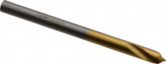 Guhring - 4mm Body Diam, 90°, 55mm OAL, High Speed Steel Spotting Drill - Americas Tooling