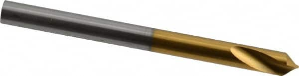 Guhring - 5mm Body Diam, 90°, 62mm OAL, High Speed Steel Spotting Drill - Americas Tooling