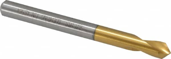 Guhring - 6mm Body Diam, 90°, 66mm OAL, High Speed Steel Spotting Drill - Americas Tooling