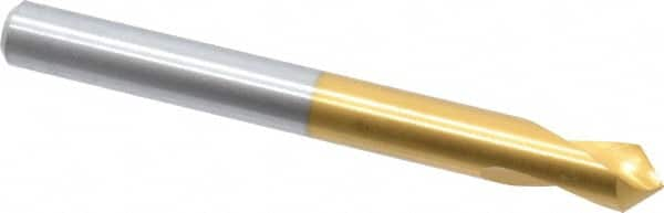 Guhring - 8mm Body Diam, 90°, 79mm OAL, High Speed Steel Spotting Drill - Americas Tooling